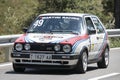 Volkswagen Golf MKII Racing car on X Pujada a les Ventoses. Royalty Free Stock Photo